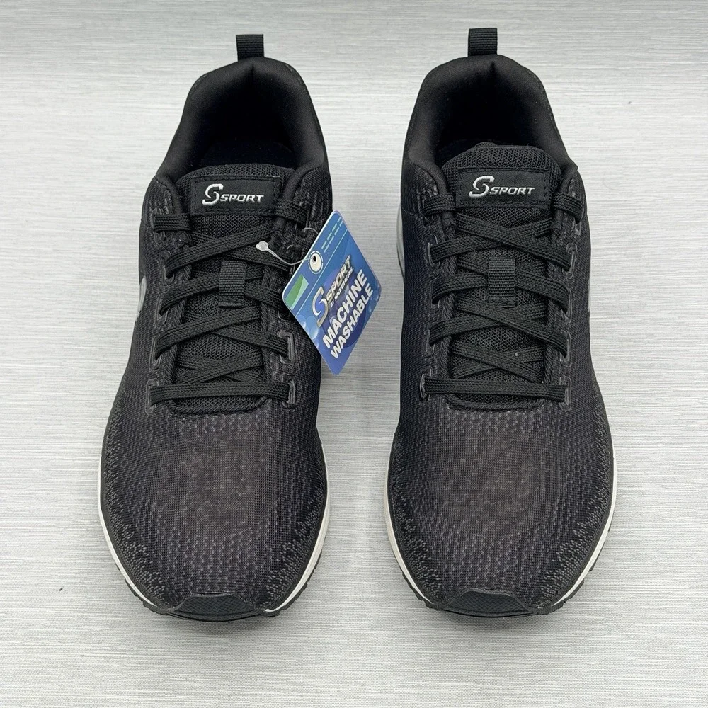 Skechers Sport Women's 7.5 Sneakers Black Air Cooled Memory Foam Machine Wash
